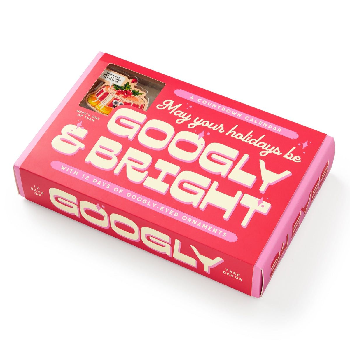 Googly & Bright Holiday Ornament Countdown Calendar - Brass Monkey - 9780735385832