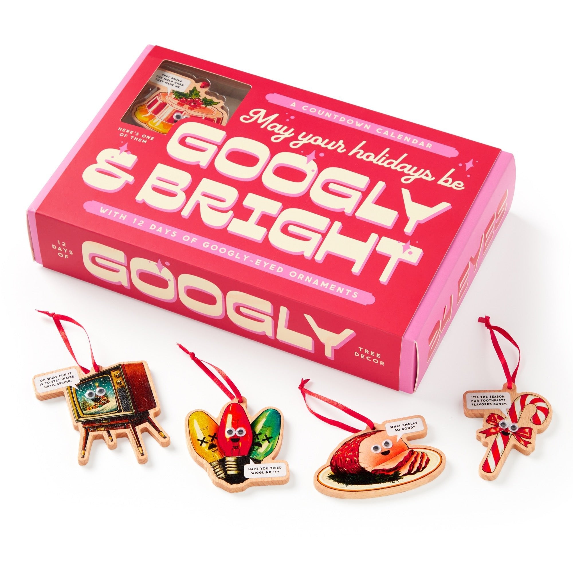 Googly Holiday Ornament Advent Calendar | Brass Monkey