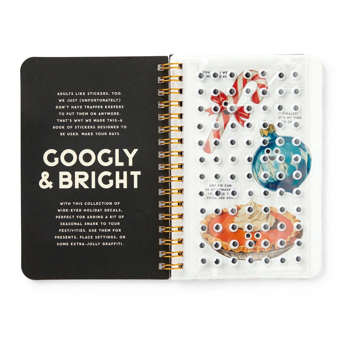 Googly & Bright Holiday Sticker Book - Brass Monkey - 9780735385726