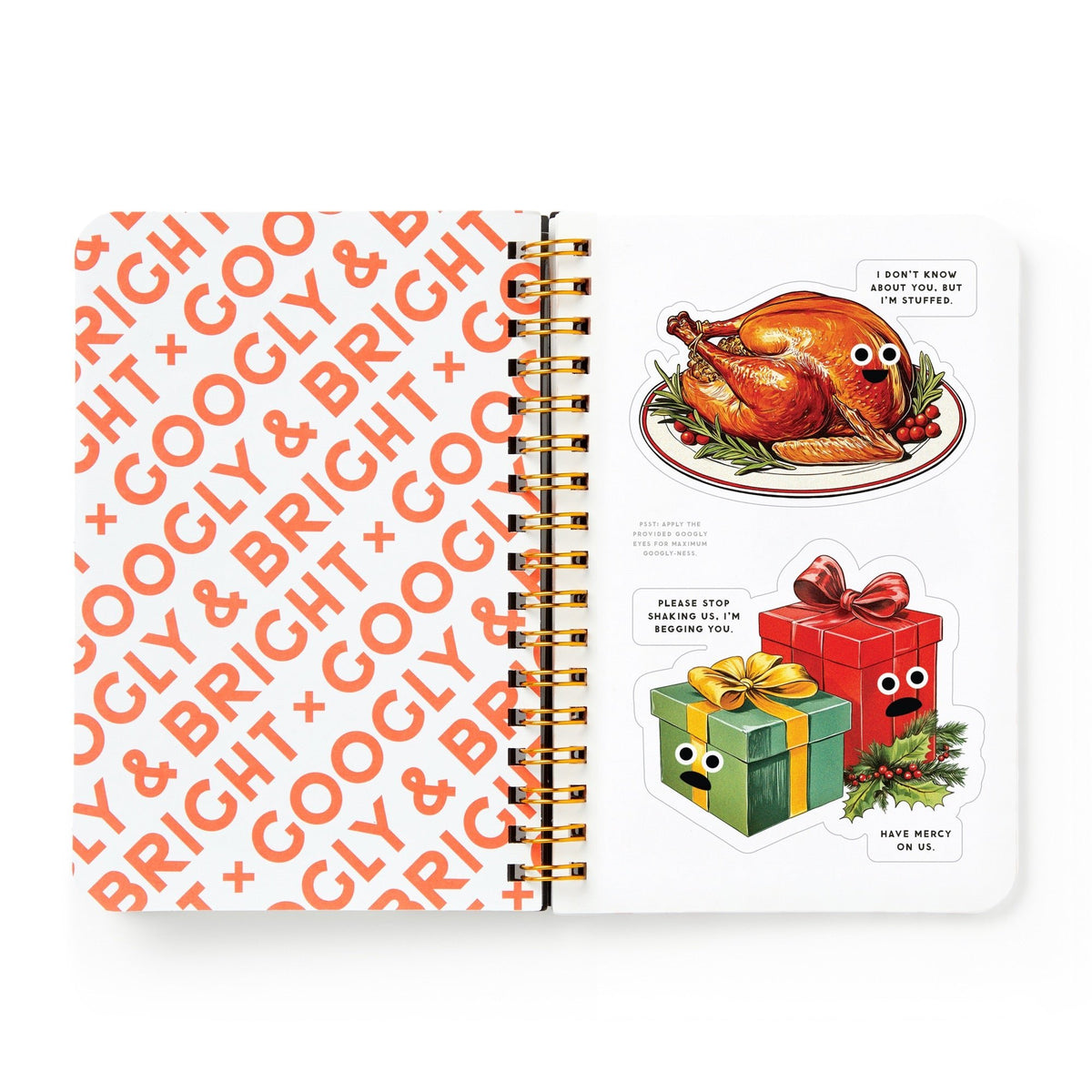 Googly & Bright Holiday Sticker Book - Brass Monkey - 9780735385726