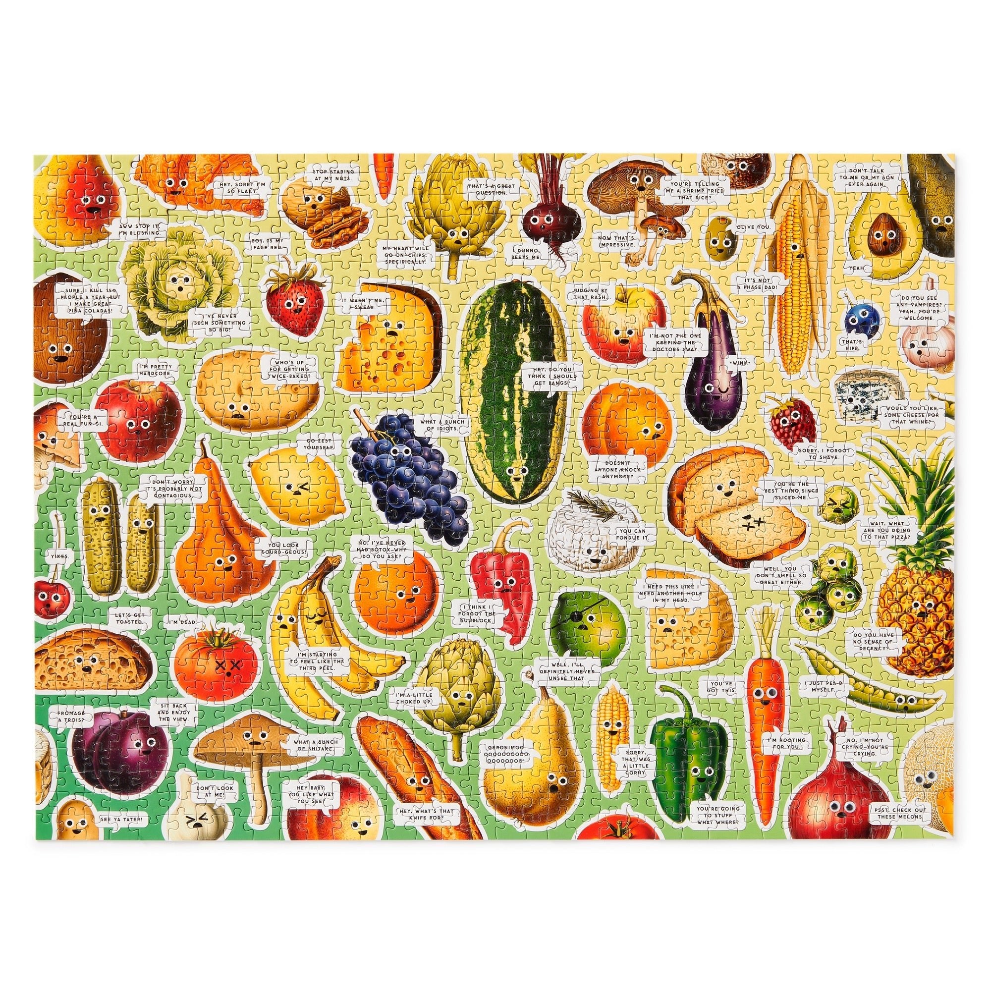 Googly Food 1000 Piece Puzzle – Brass Monkey