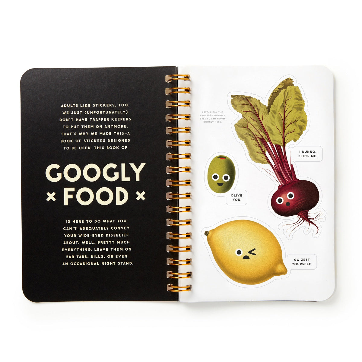 Googly Food Sticker Book - Brass Monkey Goods - 9780735383296