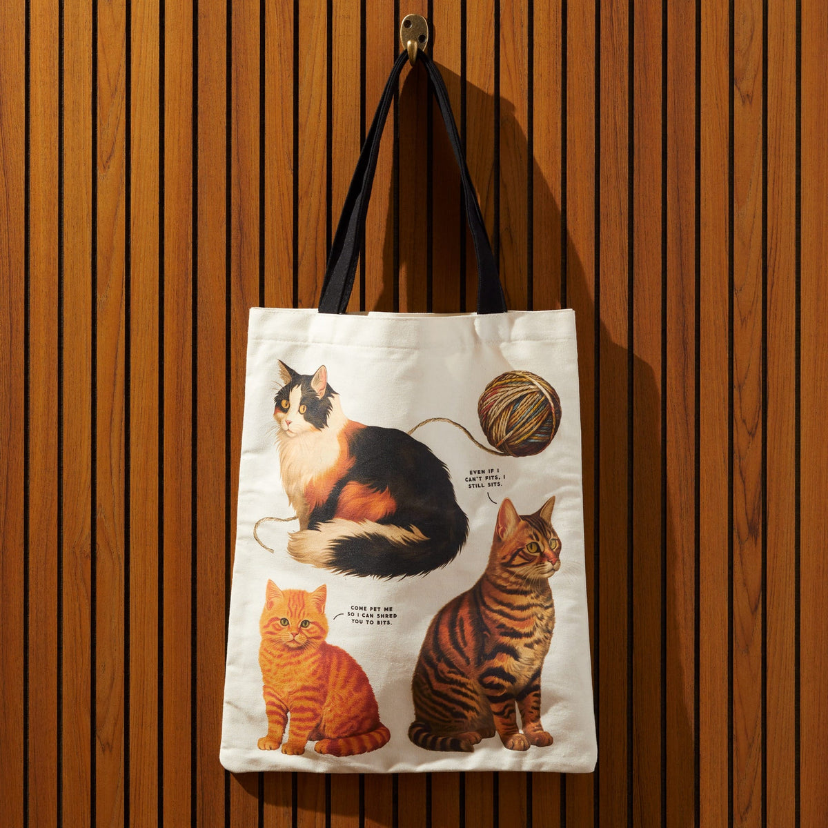 Moody Cats Canvas Tote - Brass Monkey - 9780735384361