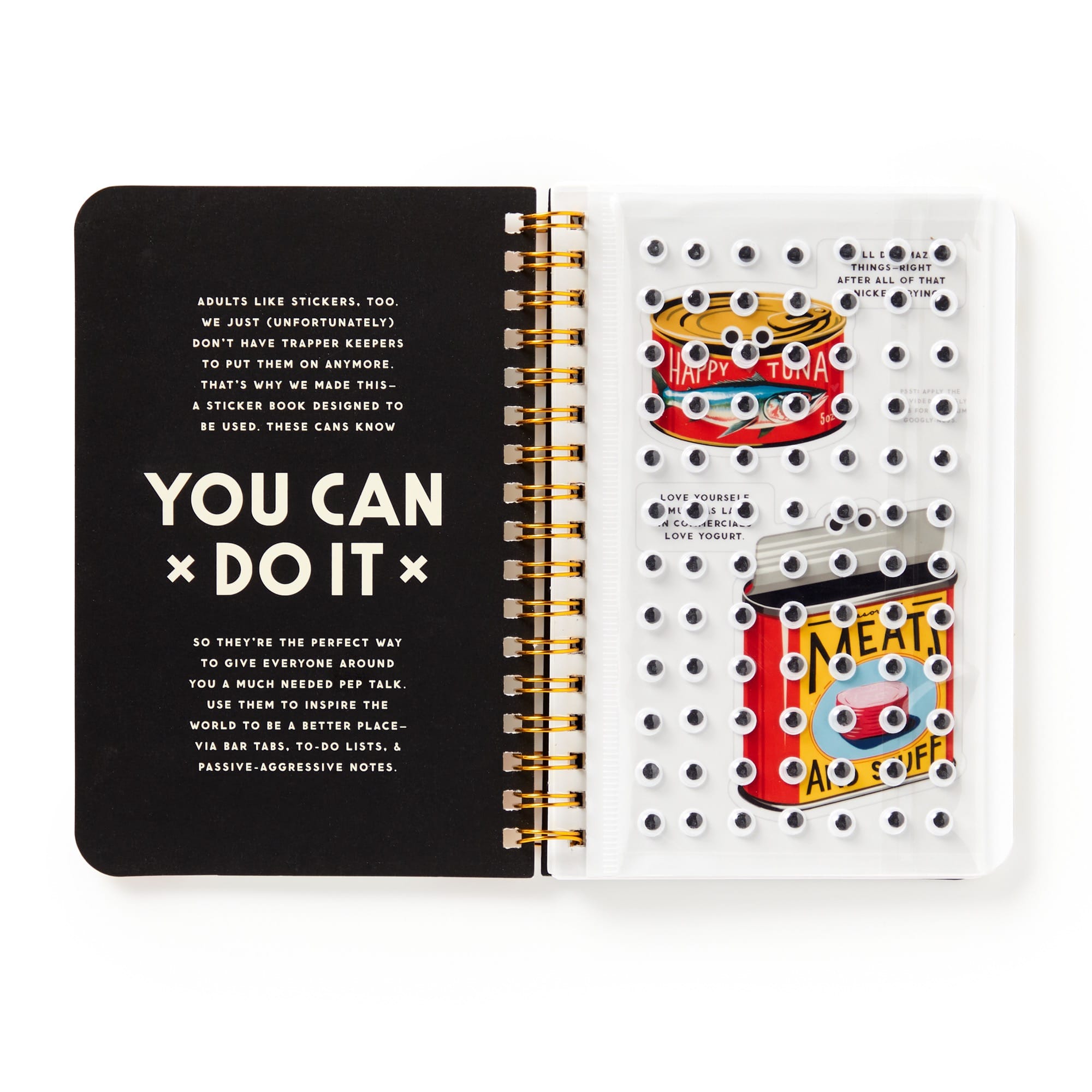 You Can Do It Googly Sticker Book | Brass Monkey