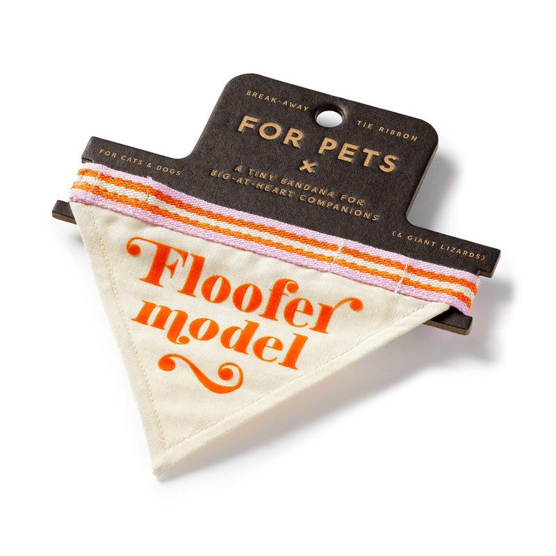 Floofer Model Small Pet Bandana