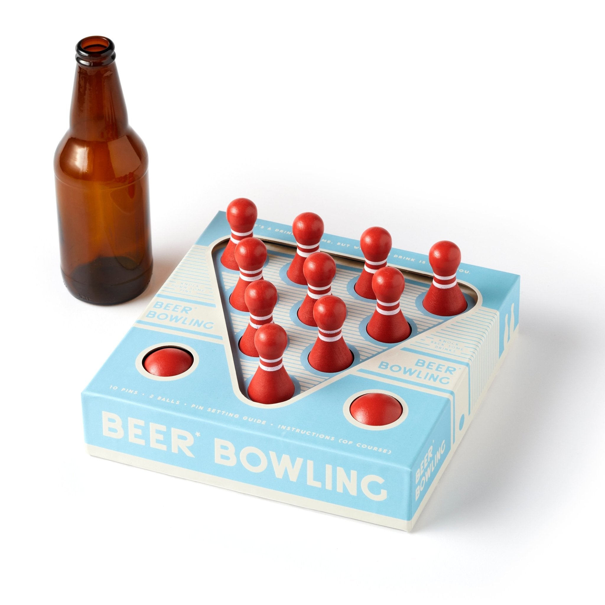 Beer Bowling Drinking Game Set