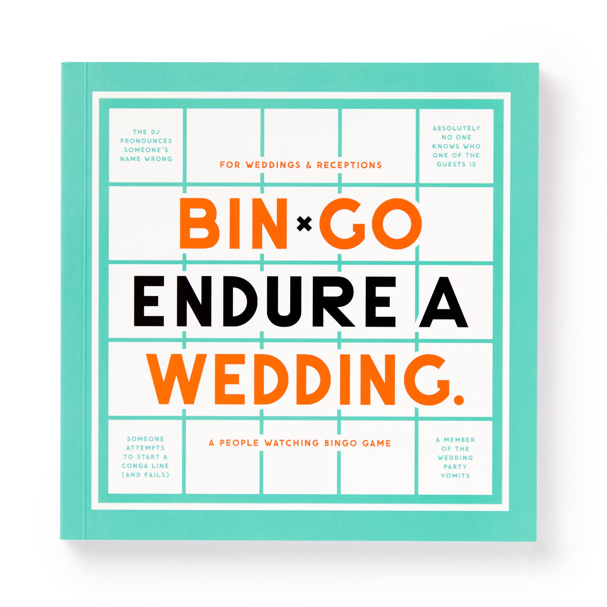 Bin-go Endure a Wedding Bingo Book | Brass Monkey