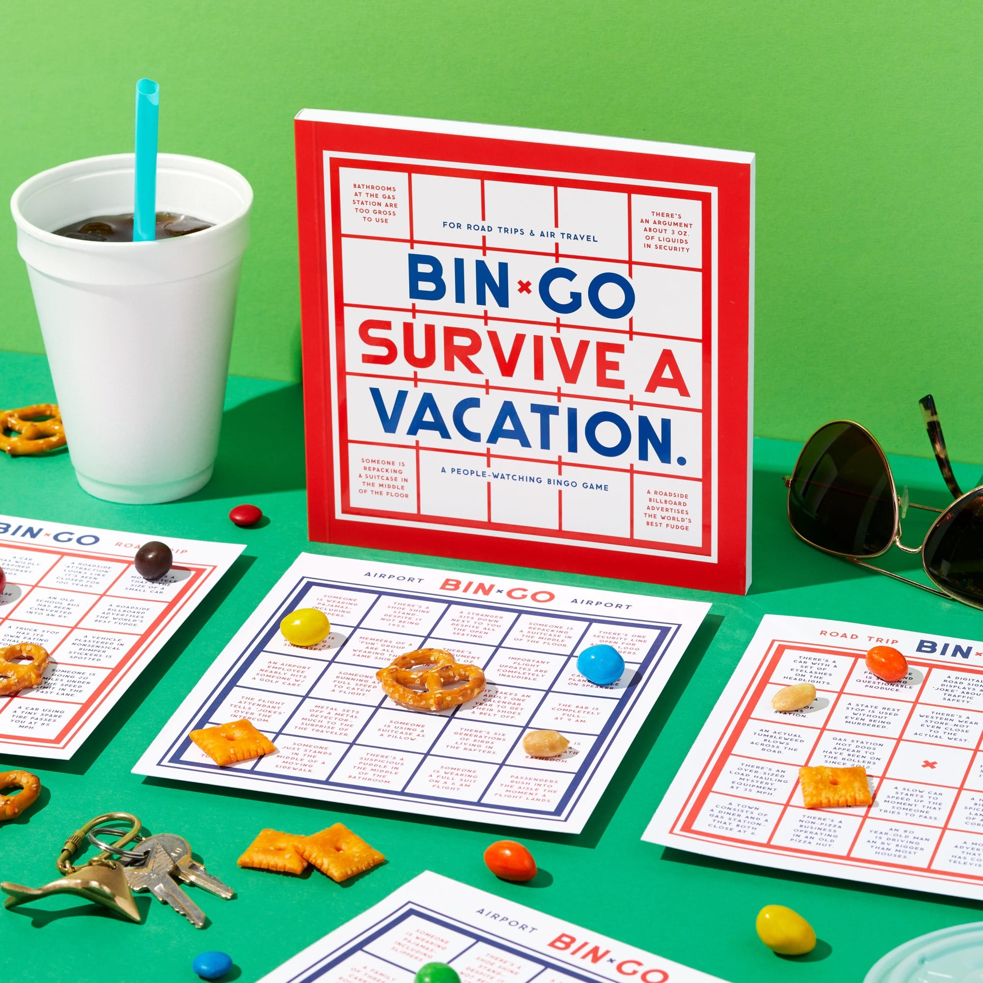 Bin-Go Survive a Vacation Bingo Book – Brass Monkey