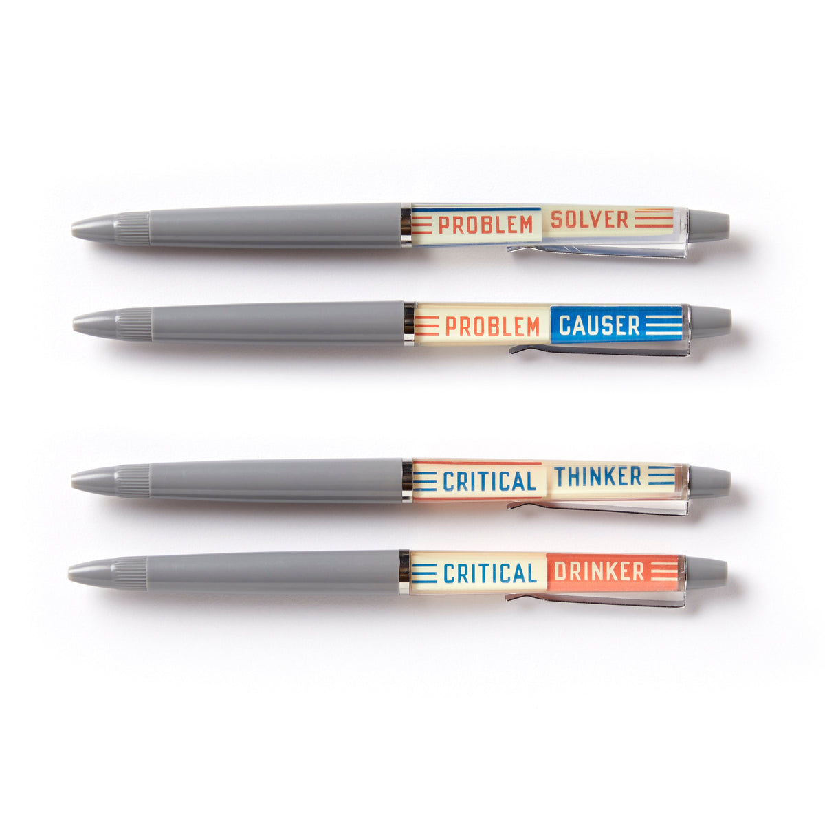 Problem Causer Critical Drinker Floaty Pen Set | Brass Monkey
