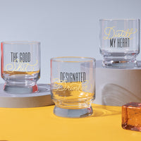 Designated Drinker Lowball Glass - Brass Monkey - 9780735368620