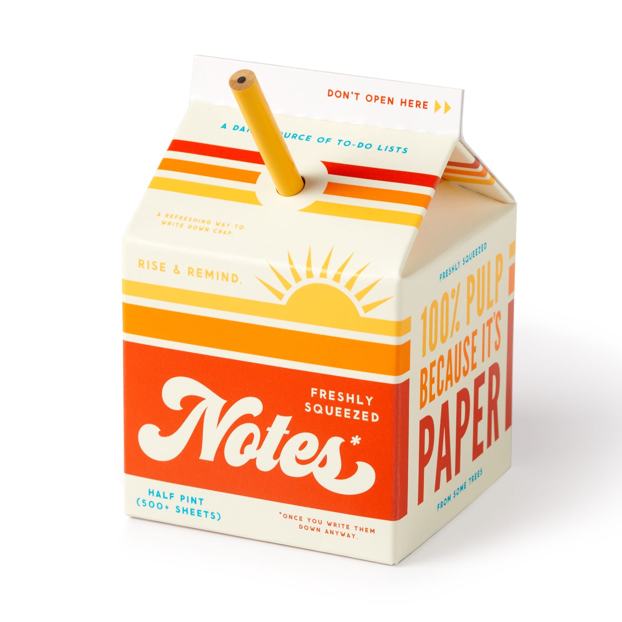 Freshly Squeezed Notes Memo Pad | Brass Monkey