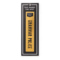 Grammar Police Metal Bookmark Stencil - Brass Monkey - 9780735377196