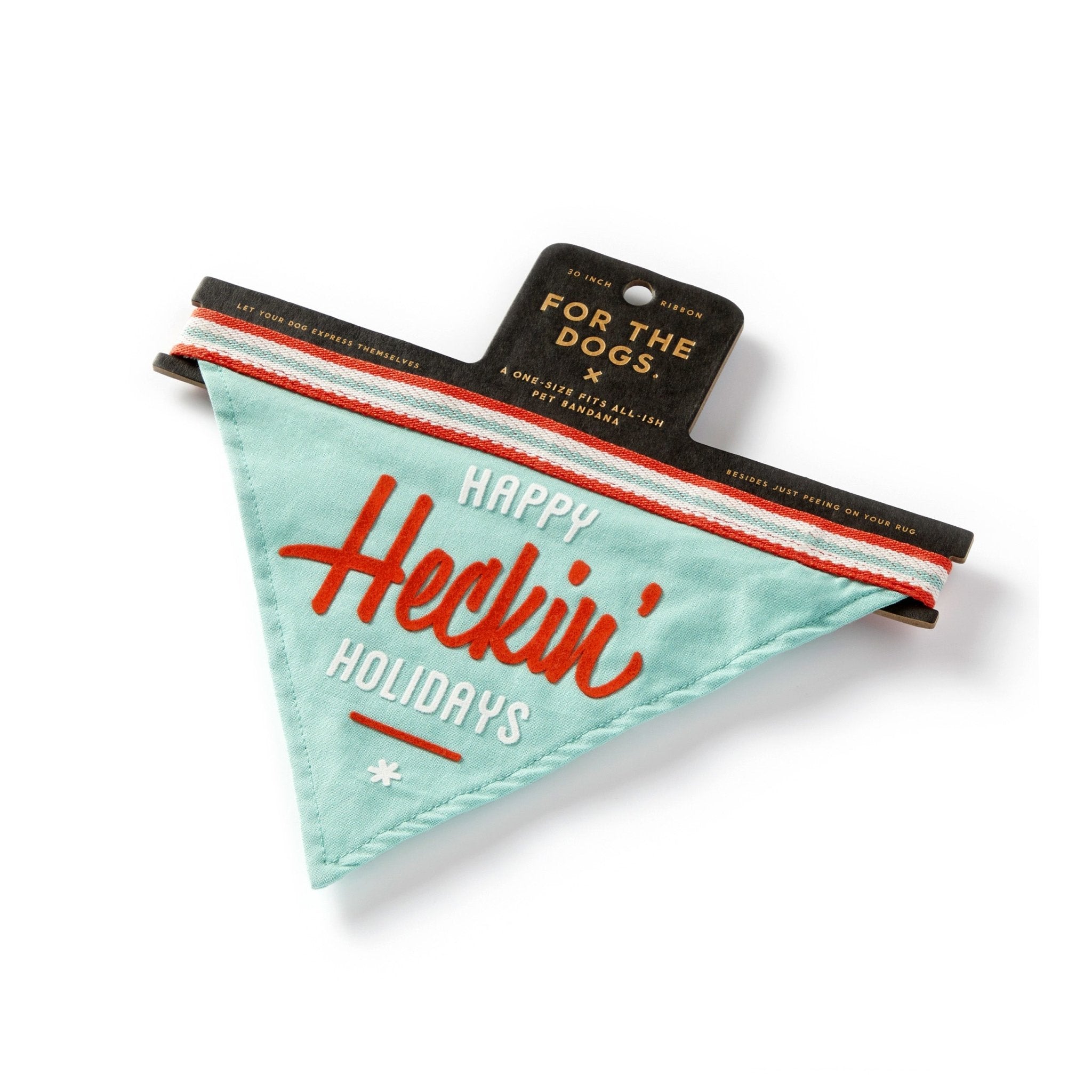 Happy Heckin' Holidays Dog Bandana | Brass Monkey