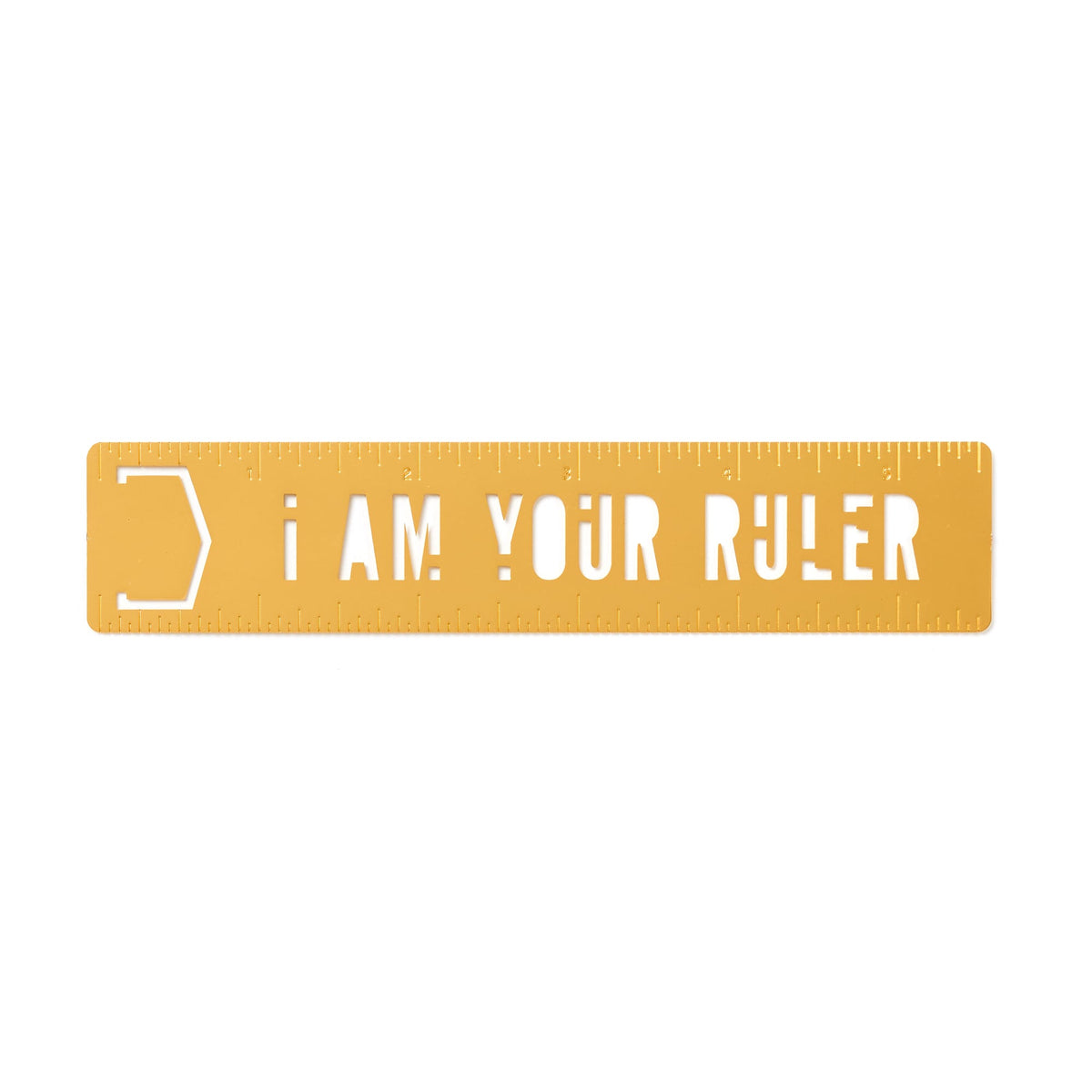 I Am Your Ruler Metal Bookmark Stencil - Brass Monkey - 9780735377172