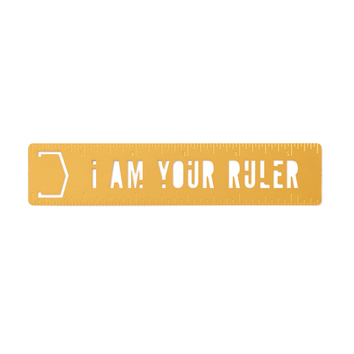 I Am Your Ruler Metal Bookmark Stencil | Brass Monkey
