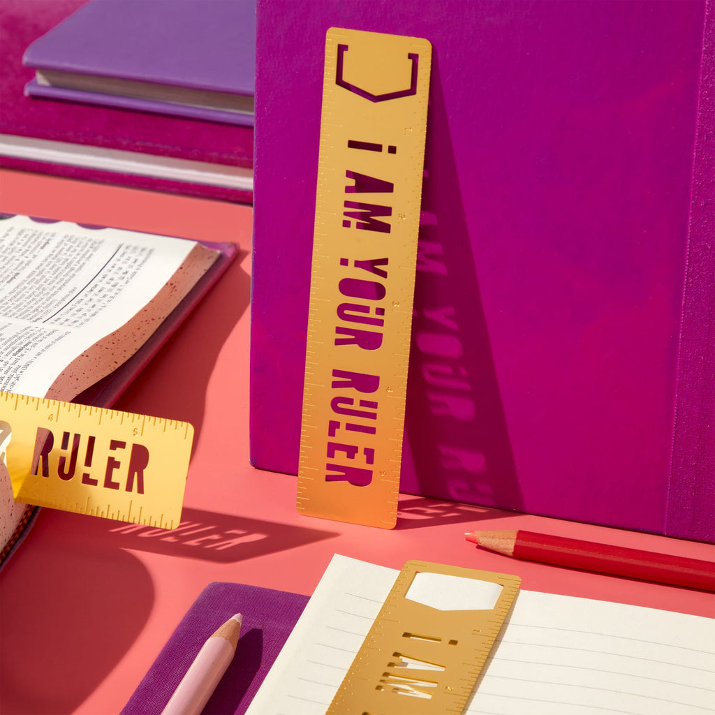 I Am Your Ruler Metal Bookmark Stencil | Brass Monkey