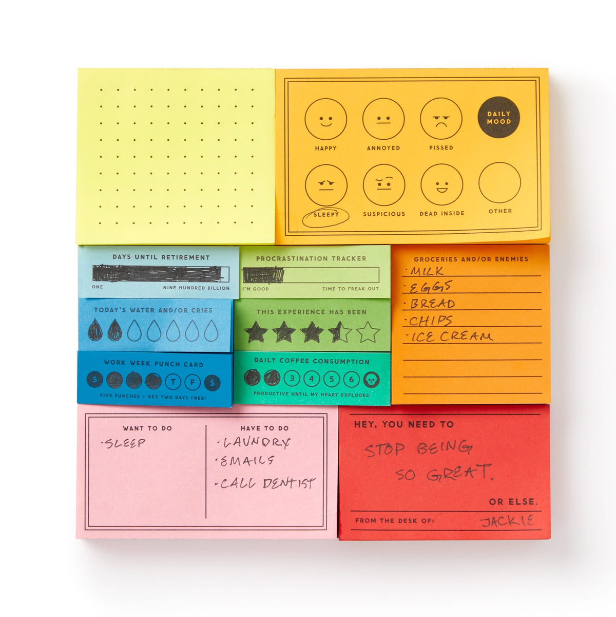 Tear Notepad I've Got A Few Notes Memo Pad Set | Brass Monkey