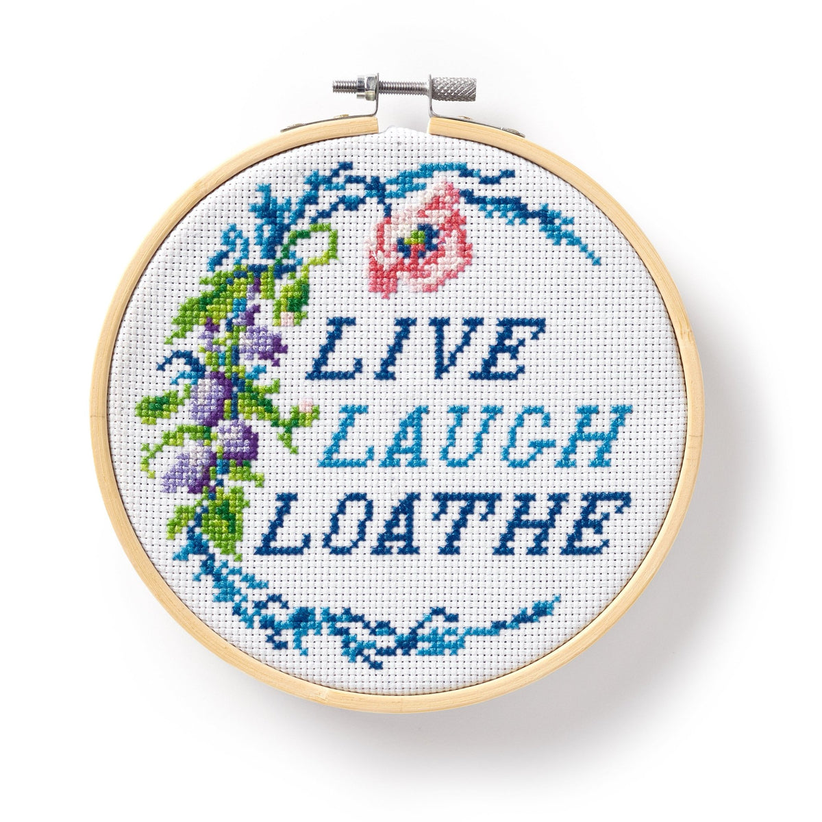 Live Laugh Loathe Cross Stitch Kit - Brass Monkey - 9780735377004