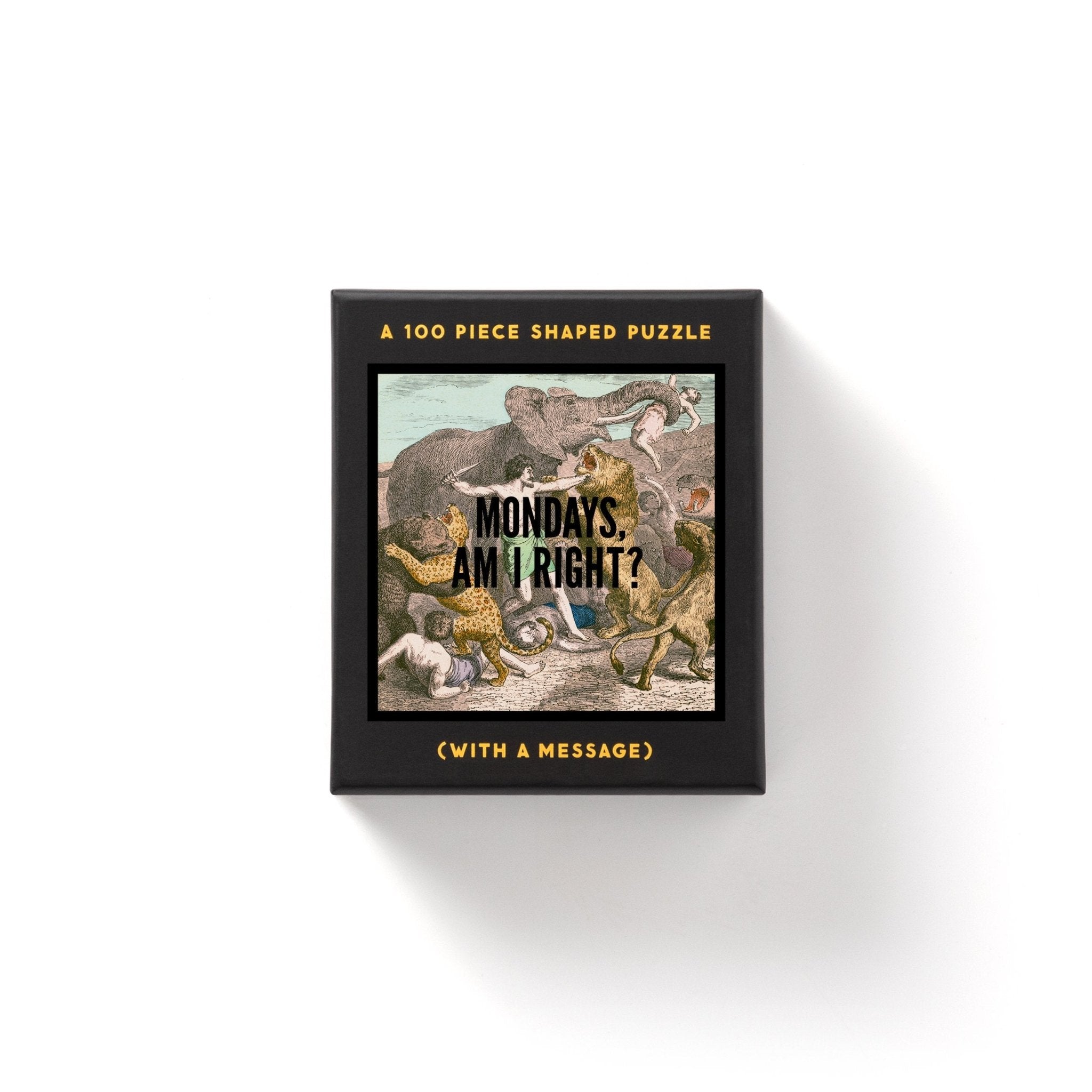 Mondays, Am I Right? 100-Piece Mini Puzzle | Brass Monkey