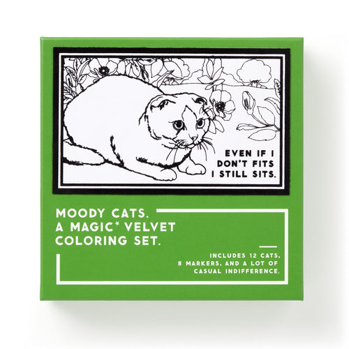 Moody Cats Magic Velvet Coloring Set [Book]