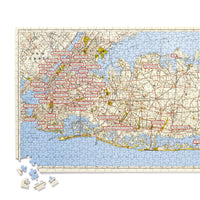 NYC Map 1,000 Piece Panoramic Puzzle - Brass Monkey - 9780735373655